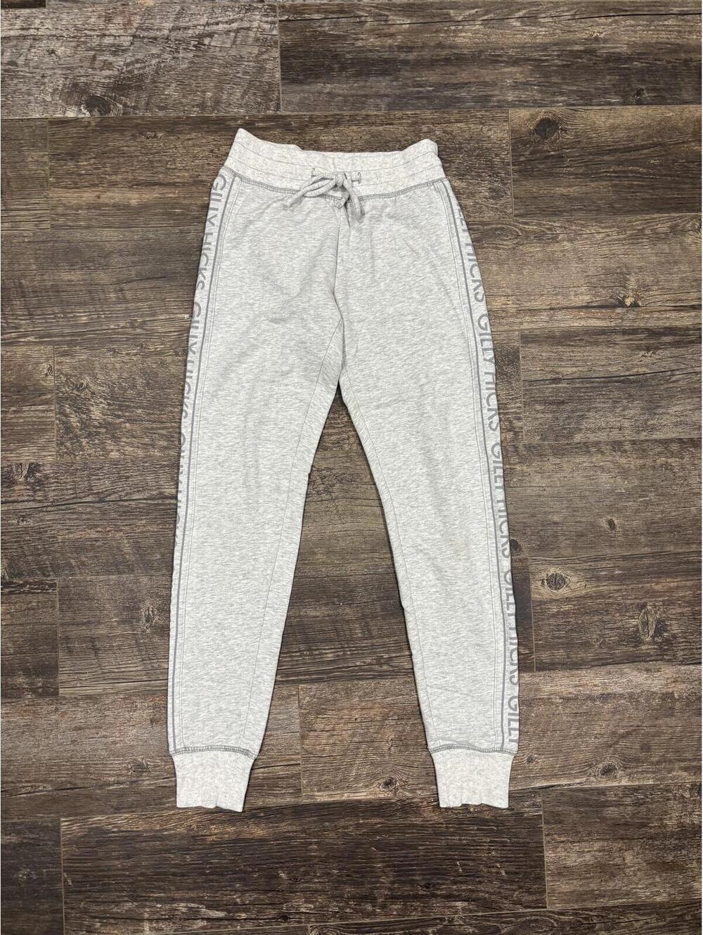 Gilly Hicks Light Grey Joggers Sweatpants Side Stripe Size XS Slim Fit